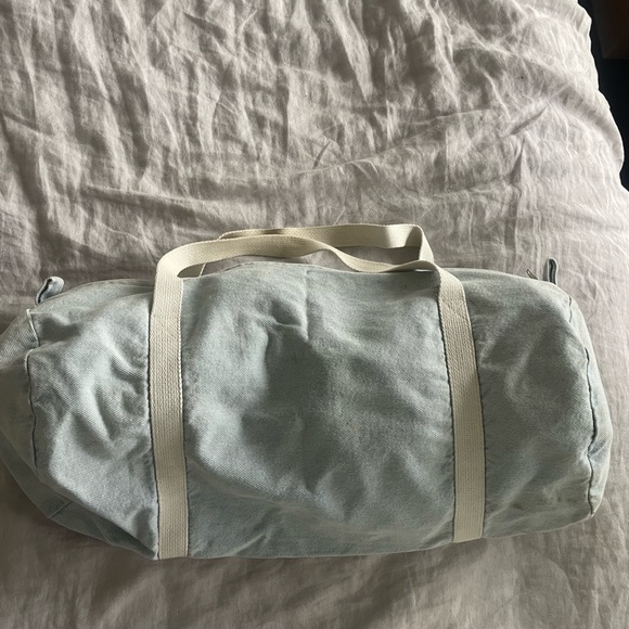 American Apparel light wash denim weekender bag - Picture 2 of 6